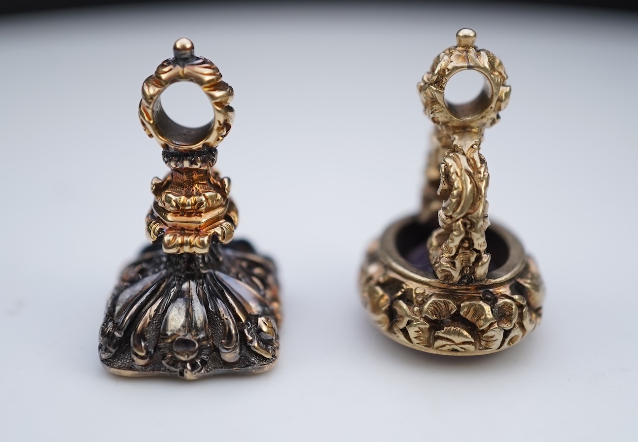 Two fob seals, mid 19th century